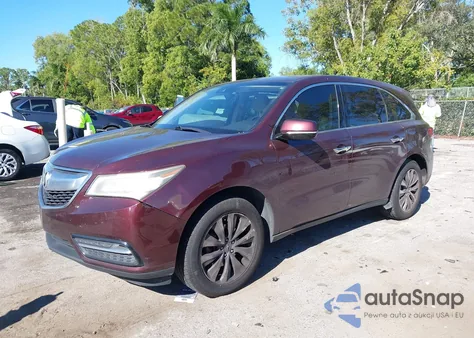 2016 Acura Mdx Technology Acurawatch Plus Packages/Technology Package from USA, damaged, VIN 5FRYD3H49GB005157